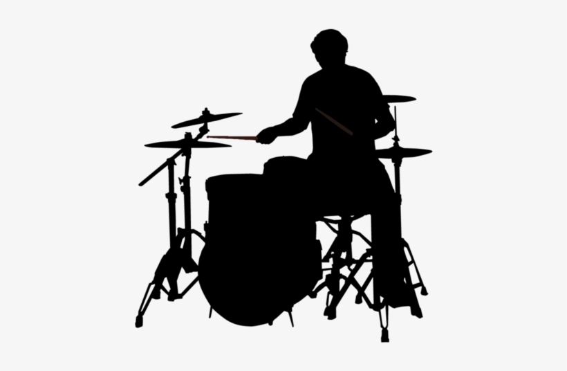 Drummersilhouette Free Images At Clker Com Download - Man Playing Drums Silhouette, transparent png #185493