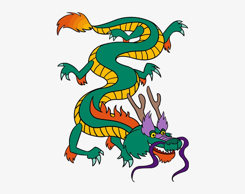 How To Draw A Chinese Dragon Step - Chinese Dragon, transparent png #185627
