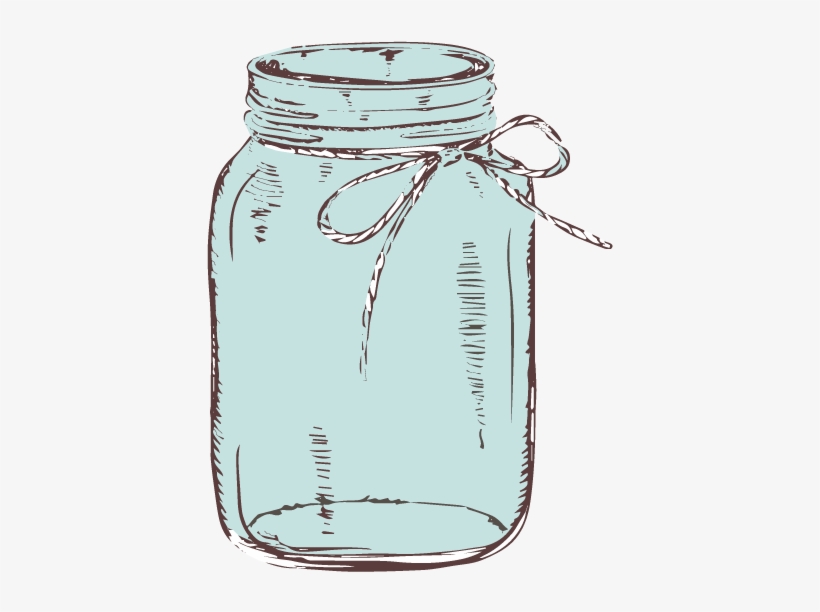 Graphic Library Download Mason Jar With Bow Clipart - Transparent Mason Jar Clip Art, transparent png #185751