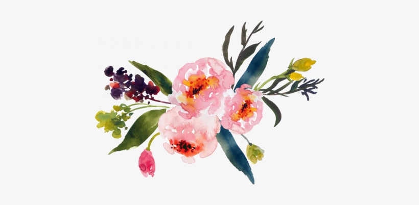 Water Color Flower Clipart - Watercolor Flower Clipart Png, transparent png #185797