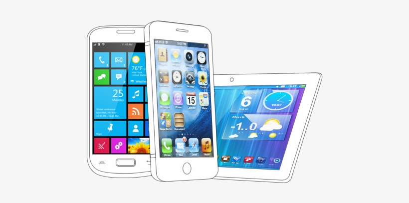 Smartphones And Tablets Png, transparent png #185939