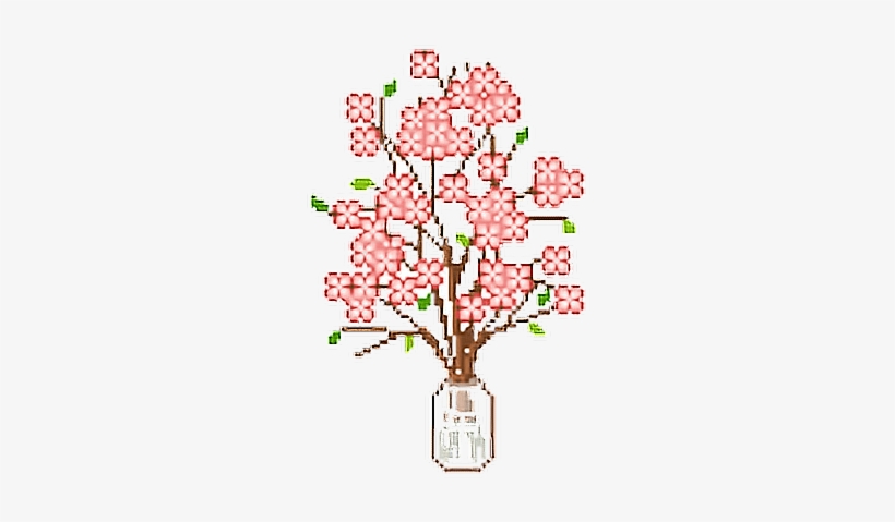 Tumblr Png Flowers Pixel Pink Cute Kawaii - Tiny Pixel Things, transparent png #186399