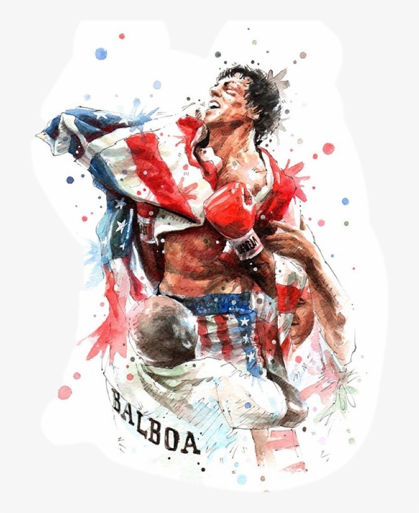 Boxing Sticker - Rocky Balboa, transparent png #186638