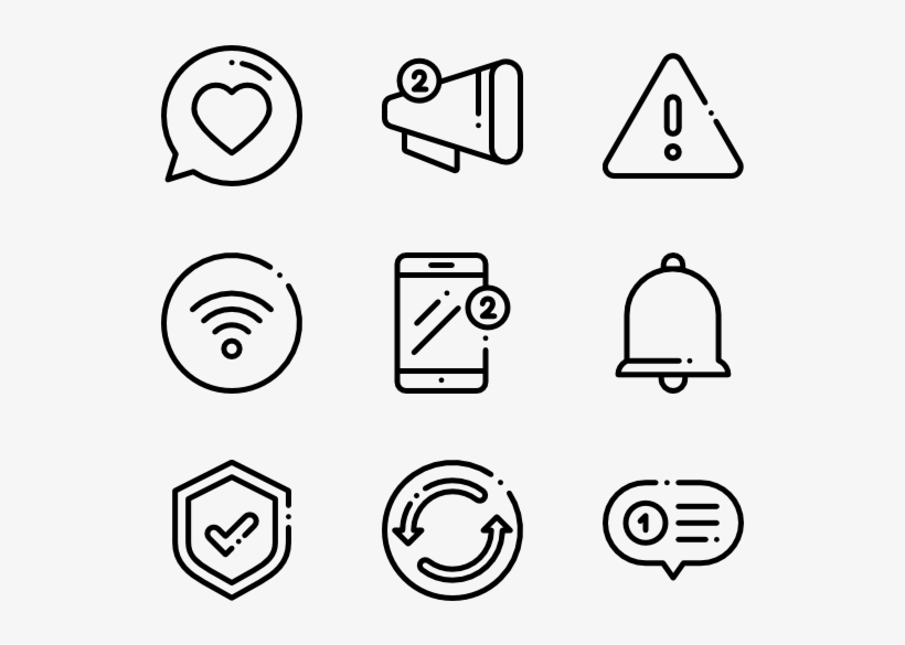 Notifications 40 Icons - Cafe Icons, transparent png #186697