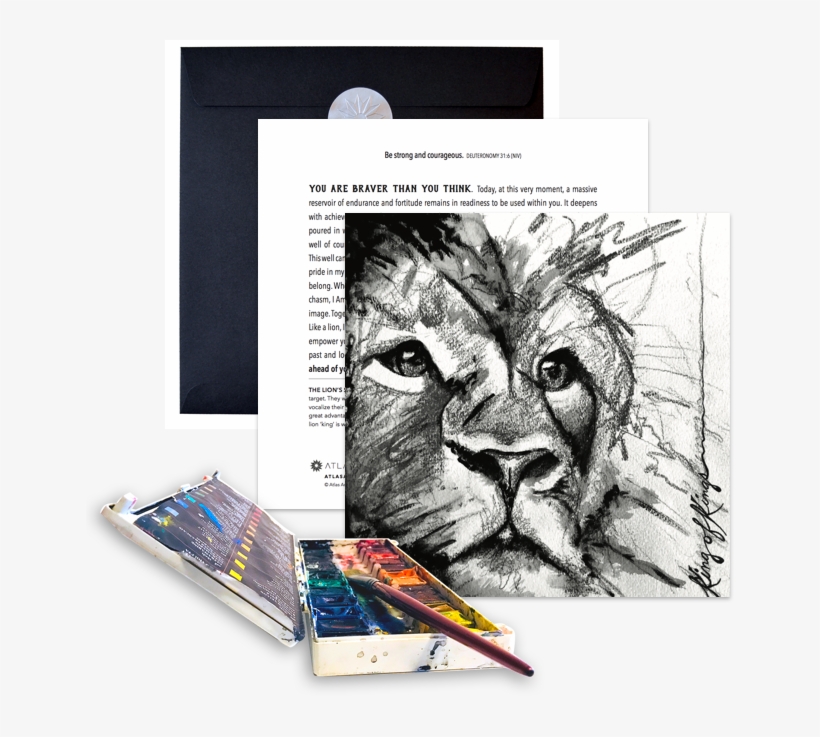 Cards Watercolors - Courage, transparent png #187015