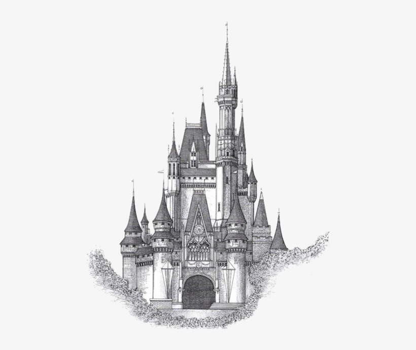 Transparent Castle Paintings Vector Transparent Download - Cinderella Castle Drawing, transparent png #187042