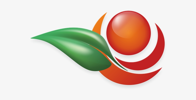 Apple Logo Leaf Plant Fruit Logo Logo Logo - Logos De Fruta Png, transparent png #187241