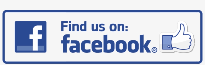 6"find Us On Facebook Decal Sticker, transparent png #187334