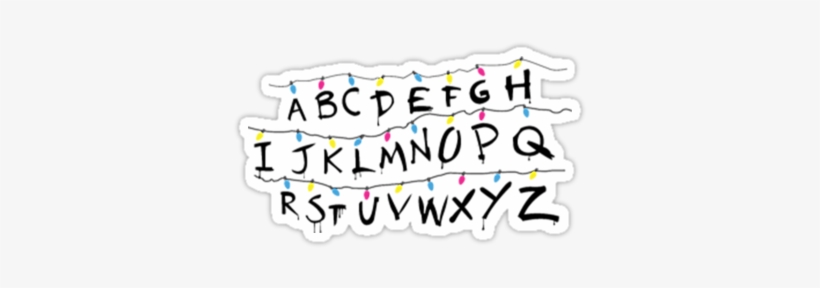 Stranger Things Light Alphabet - Stranger Things Button, transparent png #187594