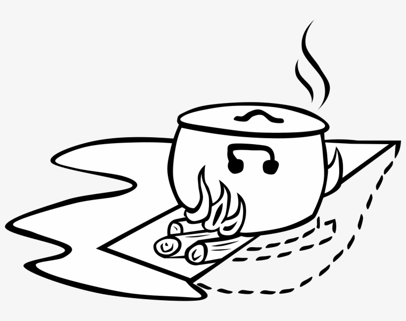 This Graphics Is Bonfire Cooking Crane About Bushcraft, - Cooking Clip Art, transparent png #187826