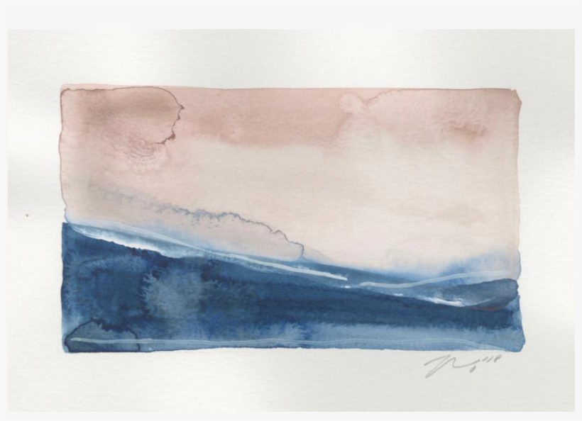 Svg Download Sea X Watercolor Giclee Print Chairish - Watercolor Painting, transparent png #187947