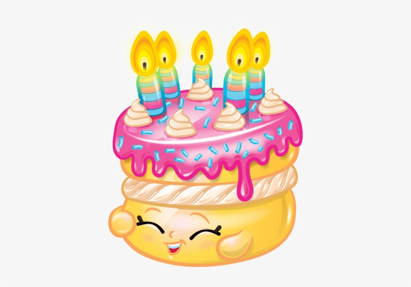 Free Icons Png - Shopkins Birthday Cake Character, transparent png #187968