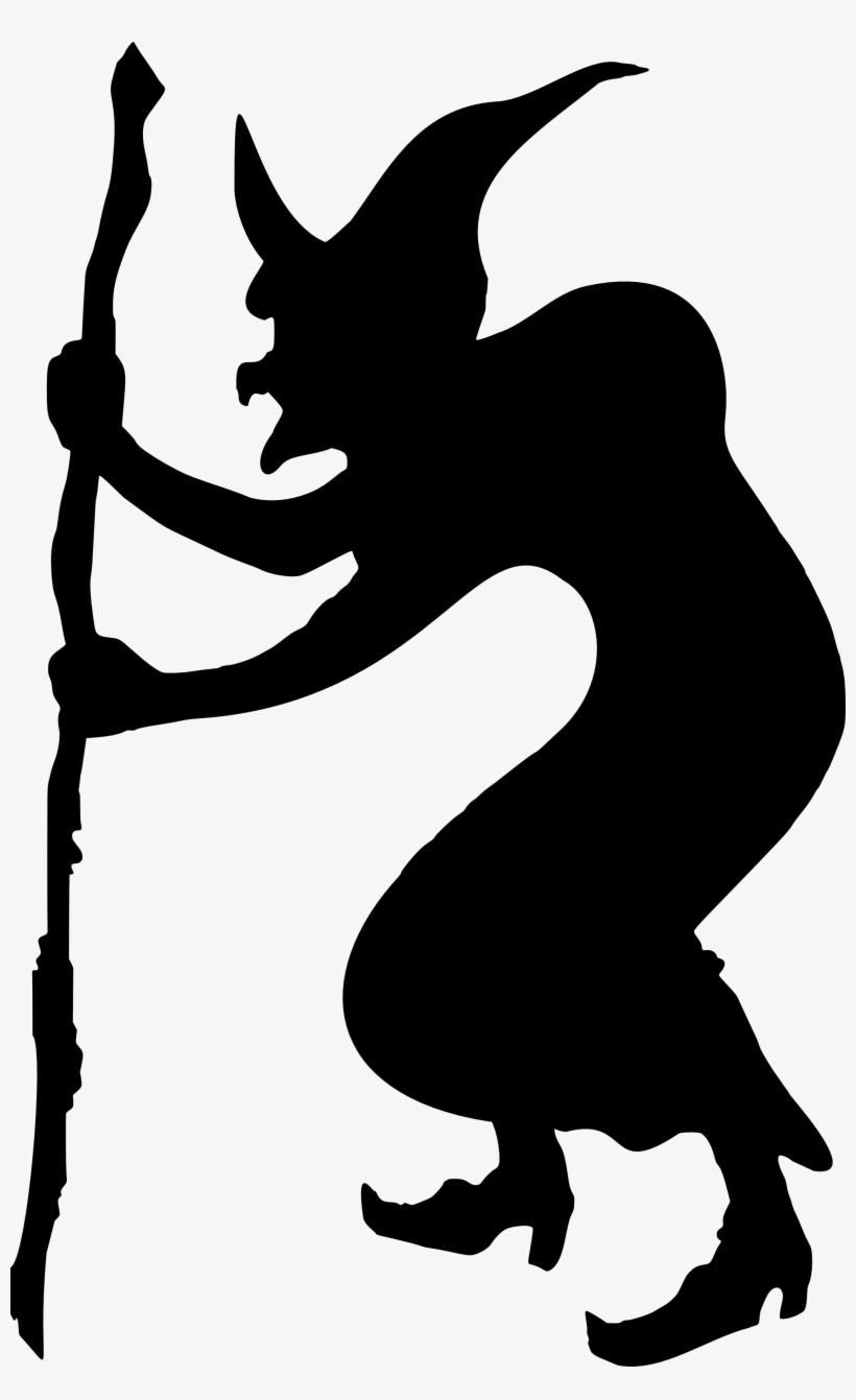 Old Witch Silhouette, transparent png #188351