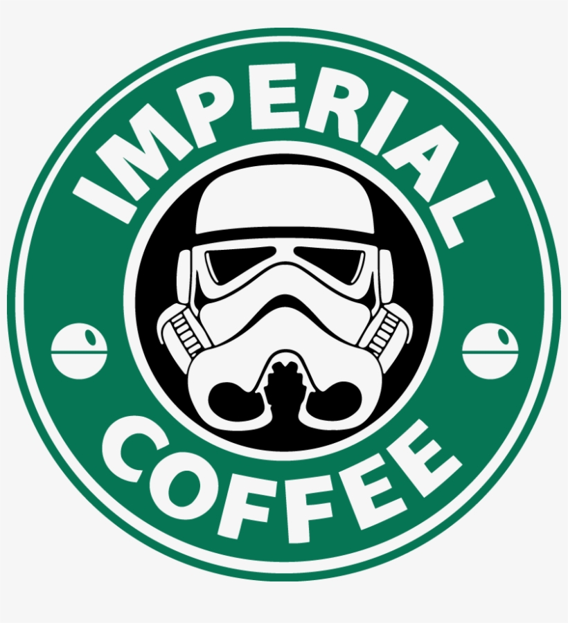 Imperial Coffee Star Wars Stormtrooper Starbucks Vinyl - Pet Tags Pet Id Tags Dog Tags Star Wars Storm Trooper, transparent png #188403