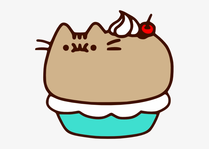 Movies, Personal Use, Pusheen Cherry On Top Rab, - Kawaii Pusheen Cat, transparent png #188443