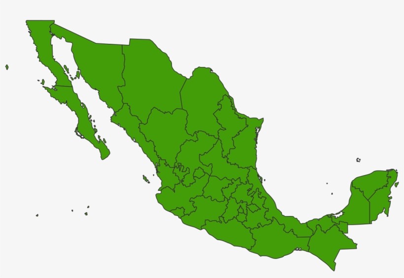Map Of Mexico - Mexico 2018 Election Map, transparent png #188540