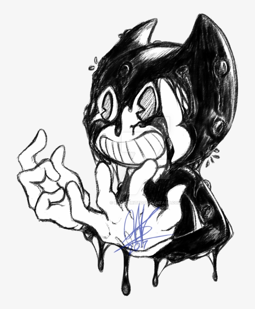 Bendy The Ink Demon By Bluespirited On Deviantart Picture - Bendy Ink Demon Png, transparent png #188586