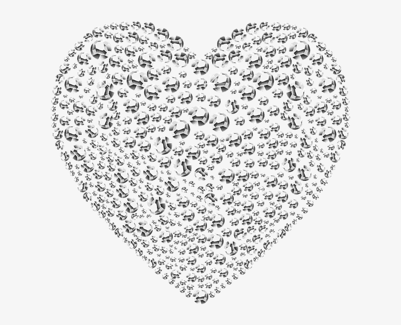 Guide Heart Shape Diamond - Diamond Heart Png, transparent png #188718