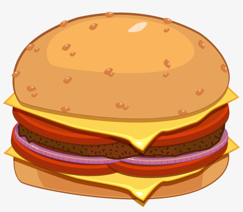 Hamburger Png Clipart - Clip Art Hamburger Png, transparent png #188773