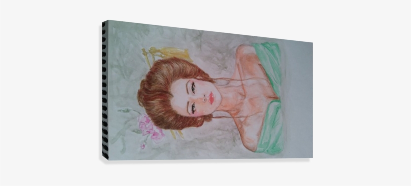 Moderna Geisha Watercolor 2 Canvas Print - Sketch, transparent png #188820