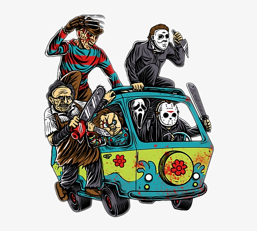 Fte Freddykrueger Jason Chainsawmassacre Scooby-doo - Massacre Machine, transparent png #188937