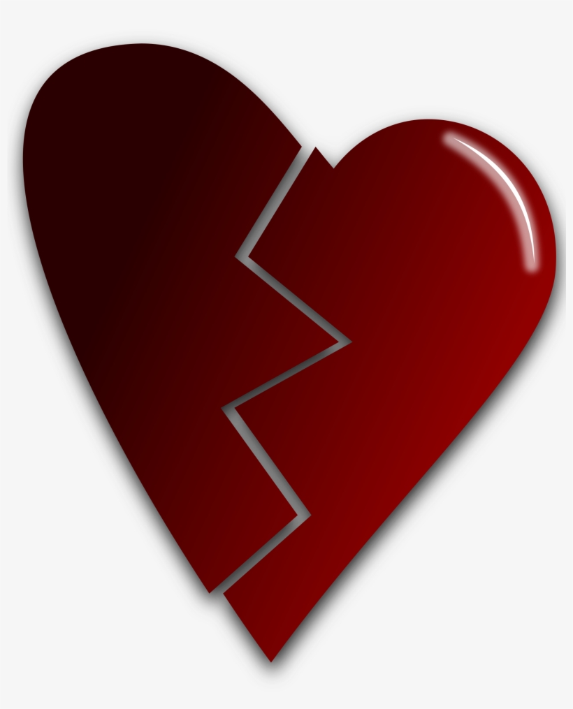 Broken Heart Vector Clipart Png, transparent png #188998