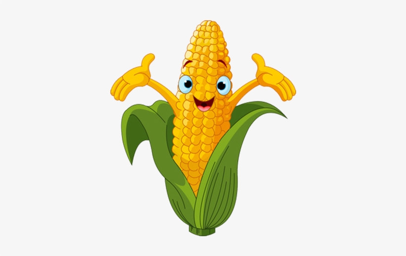 Vegetable Cartoon Drawing Clip Art - Corn Cob, transparent png #189575