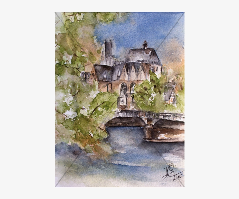Postcard Ossenberg - Watercolor Paint, transparent png #189780