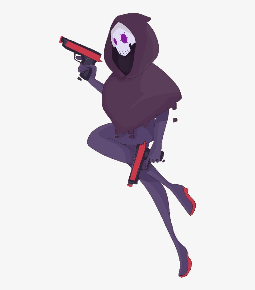 Sombra Transparent Pixel - Overwatch Female Reaper, transparent png #1800476