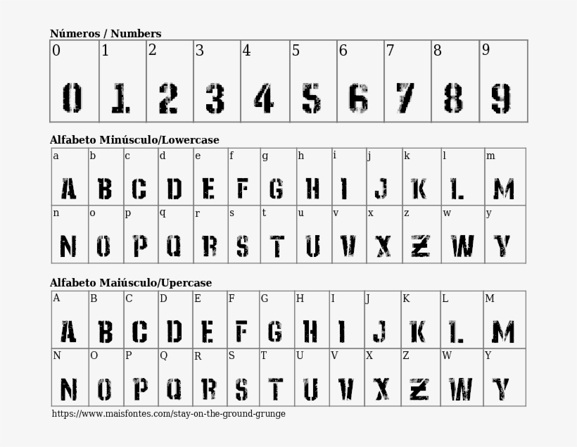 Font Details Stay On The Ground Grunge - Adobe Heiti Std, transparent png #1800831