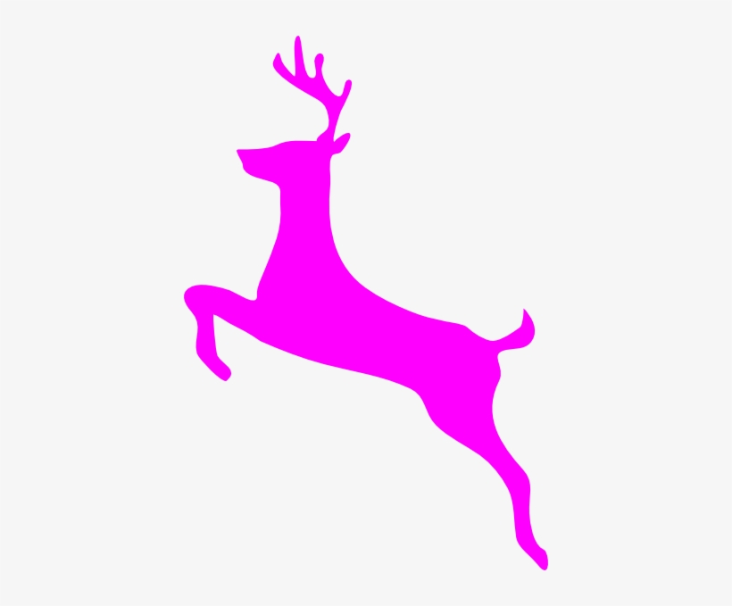 Reindeer Clipart Purple - Deer Clip Art, transparent png #1800905