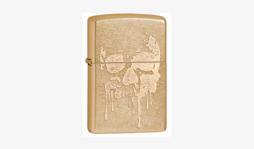 207g Grunge Skull Clc17 - Zippo Gold Dust, transparent png #1801014