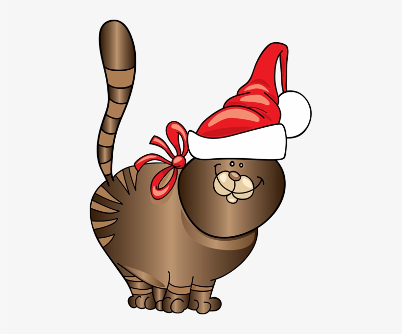 Kittens Clipart Christmas Santa Cat Christmas Clip Art Free