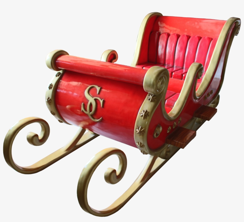 Santa Sleigh - Real Santa Sleigh, transparent png #1801172