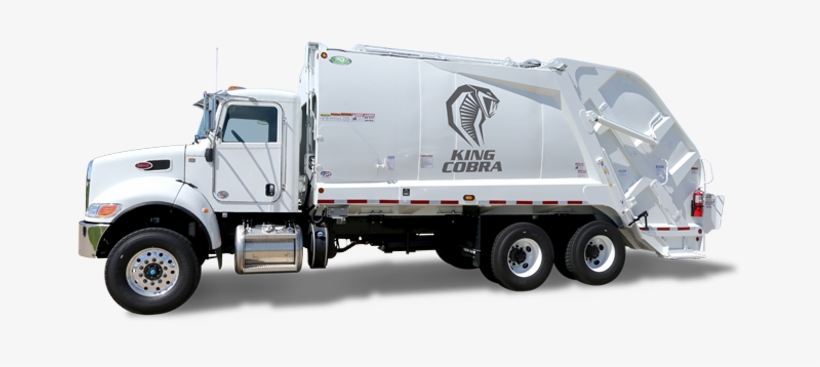 Left Side View Of A New Way King Cobra Rear Loader - Garbage Truck Png Side View, transparent png #1801204