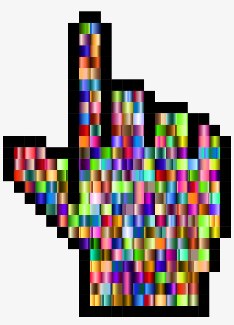 This Free Icons Png Design Of Prismatic Hand Cursor, transparent png #1801271