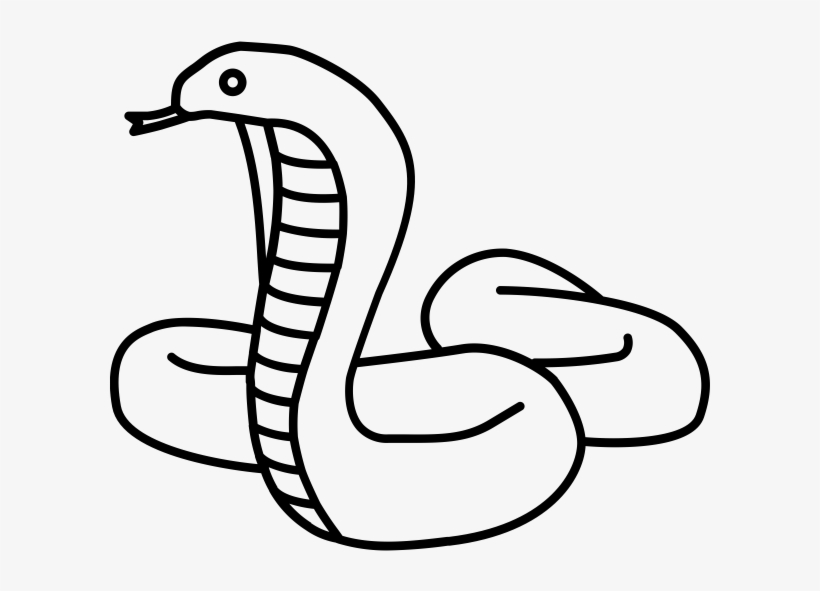 Snake Cobra Outline, transparent png #1801410
