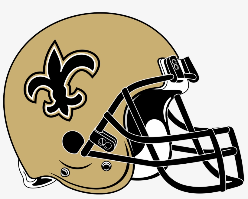 New Orleans Saints Helmet Rightface - Atlanta Falcons Helmet Png, transparent png #1801587