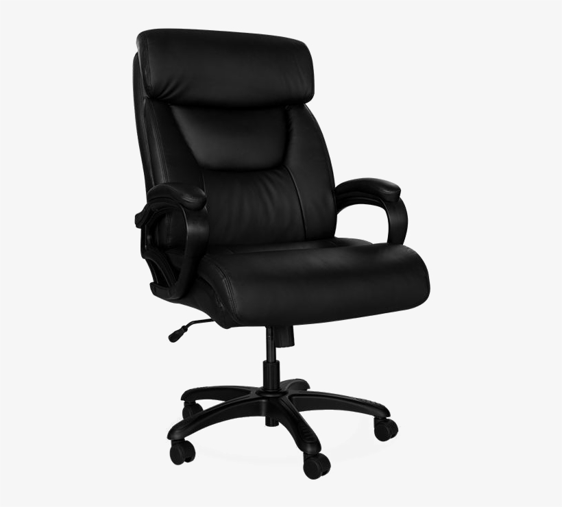 King Cobra High Back Chair - Staples Rockvale Luxura Office Chair Black, transparent png #1801732