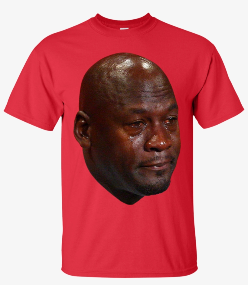 Crying Jordan T-shirt - Michael Jordan Hall Of Fame, transparent png #1801946