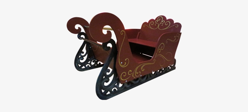 Santa's Sleigh - Carriage, transparent png #1802130