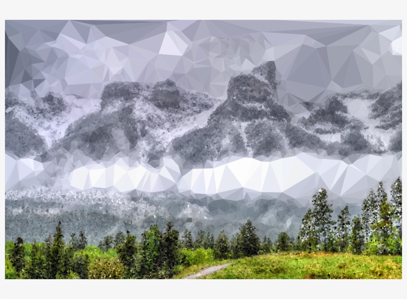 Source - Openclipart - Org - Report - Snowy Mountain - Portable Network Graphics, transparent png #1802247