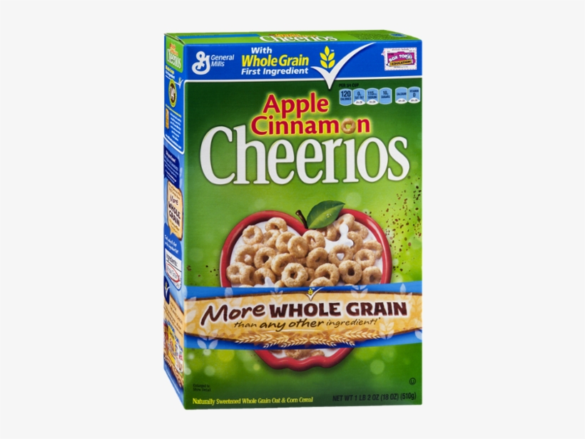 General Mills Apple Cinnamon Cheerios Cereal - Apple Cinnamon Cheerios Cereal 12.9 Oz (pack, transparent png #1802297