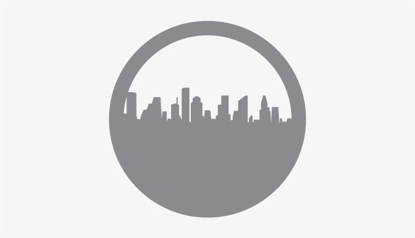 In The Heart Of America's Energy Corridor, Asmi Leverages - Houston Skyline In Circle, transparent png #1802443