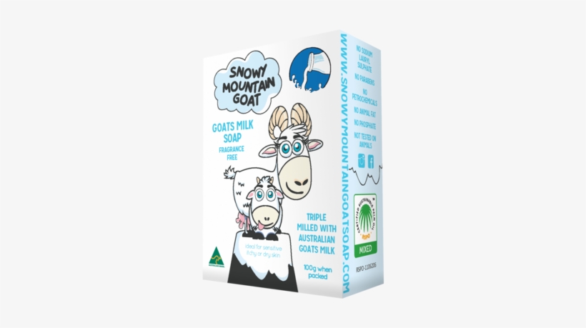 100g Original Goats Milk Soap Snowy Mountain Goat Soap - Snowy Mountain Goat Goats Milk & Lavender Soap, transparent png #1802463