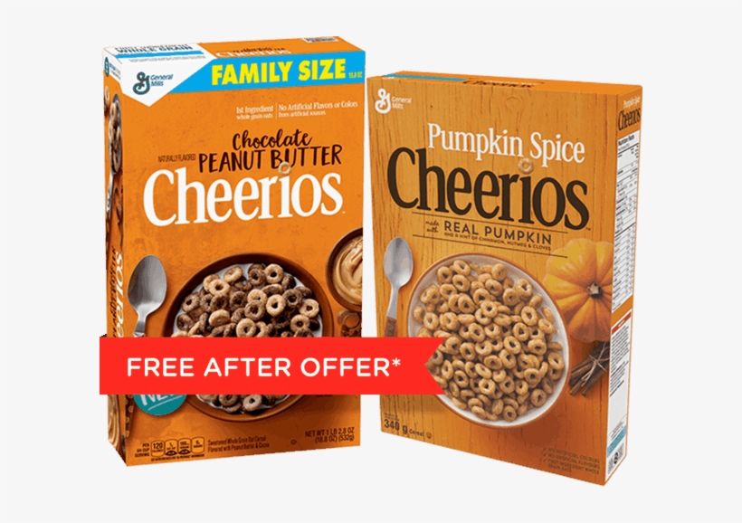 00 For Chocolate Peanut Butter And Pumpkin Spice Cheerios™ - Chocolate Peanut Butter Cheerios Cereal 18.8 Oz. Box, transparent png #1802832