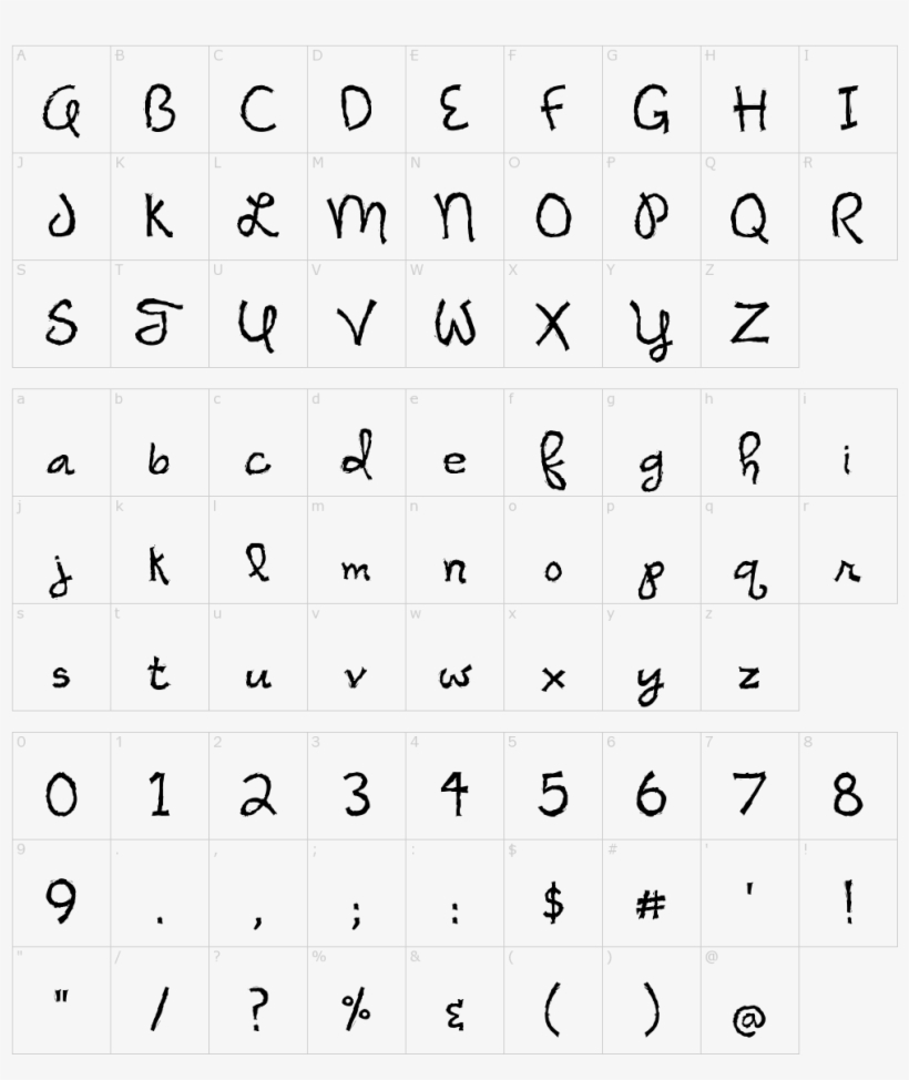 Font Characters - Police D Écriture, transparent png #1802981