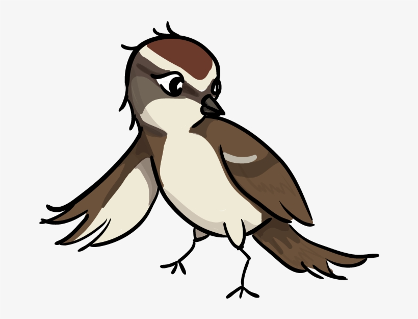 The Monkeys And Fireflies - Sparrow Clipart, transparent png #1803026