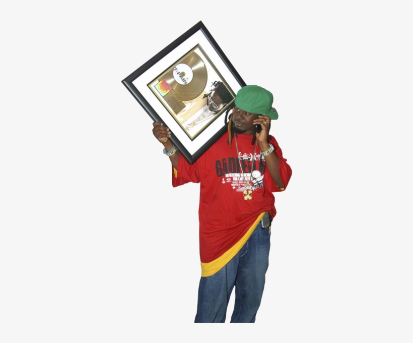 T Pain W Gold Record - Auto-tune, transparent png #1803052