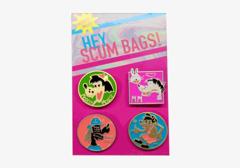 Hey Scum Bag Pin 4 Pack - Bag, transparent png #1803374